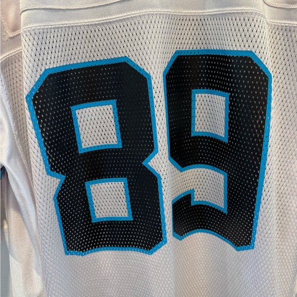 Mens NFL Reebok Carolina Panthers Steve Smith White Football Jersey Size XL - Picture 5 of 16